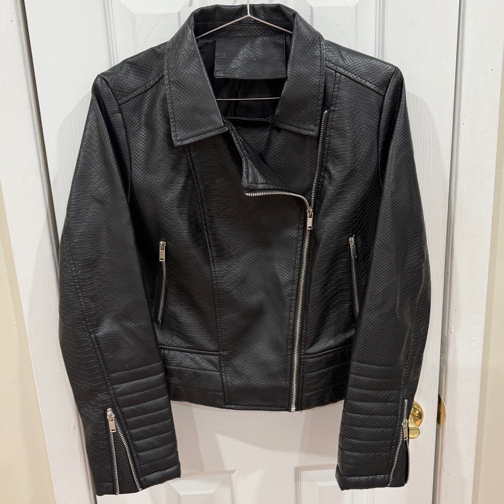 Faux Leather Jacket